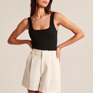 Abercrombie & Fitch Seamed Squareneck Bodysuit